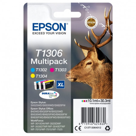 Epson 1LB T1304 kollane eriti suure mahutavusega tindikassett 10.1ml 1-pakk blisterpakend ilma häire