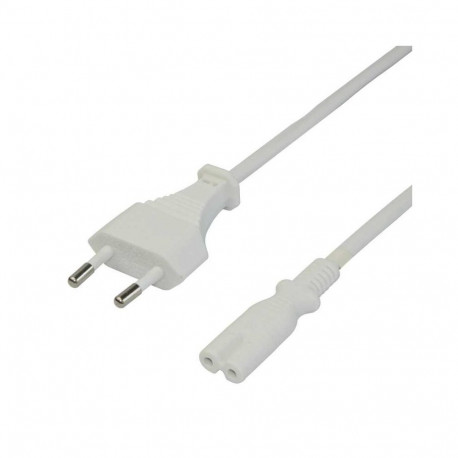 Deltaco Power cable CEE 7/16 - C7 1.5 m white