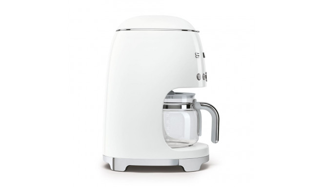 Coffee Maker - SMEG DCF02WHEU 10-Cup Drip Coffee Machine With Programmable Timer White