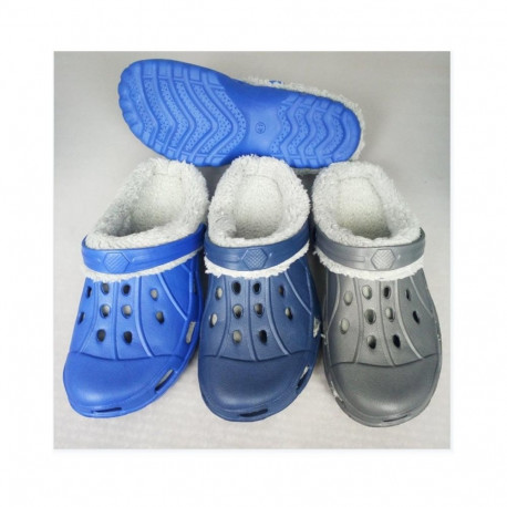SLIPP WITH FUR MBYY4 MEN 45 GRAY