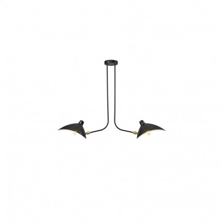 PENDANT LIGHT AROUND 2XE27 BLACK
