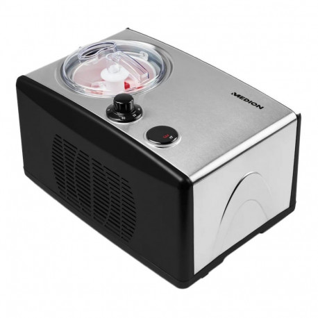 LIFE jäätisemasin MD 18387 800ml jäätise jaoks 150W, must/roostevaba teras