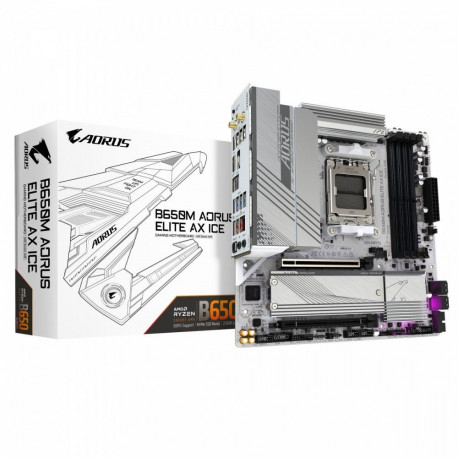 Emaplaat B650M A ELITE AX ICE HDMI/DP M2 m.ATX