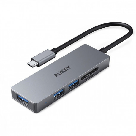 AUKEY CB-C63 aluminium HUB USB-C Ultra Slim 4i