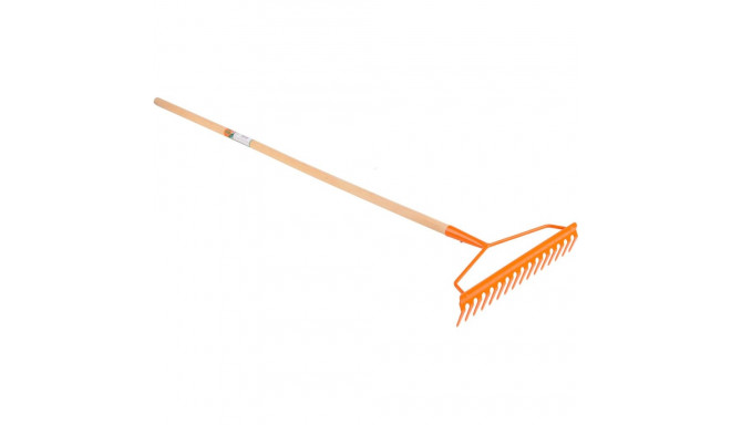Flo Reha GRD 35759, 16 hammast, 145cm, teras, lakitud, puidust käepide