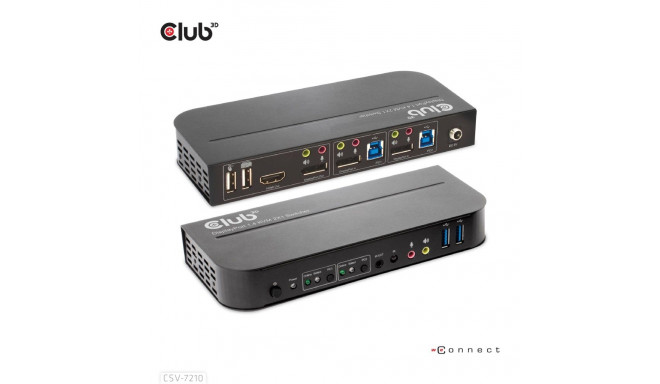 VIDEO SWITCH KVM DP/HDMI/CSV-7210 CLUB3D