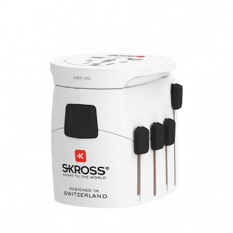 "Skross PRO Light USB 2xA - World Reiseadapter, Weltweit"