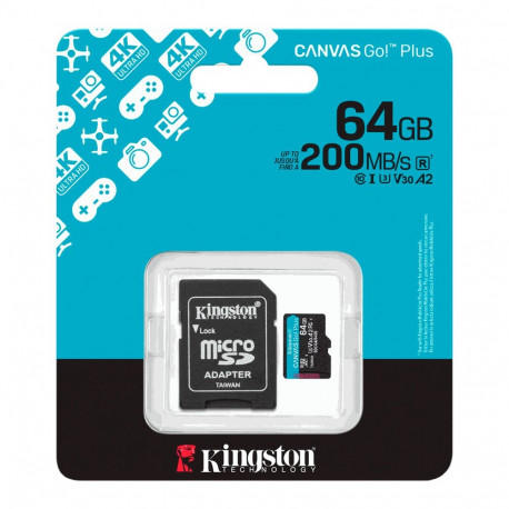 Kingston Canvas Go! Plus MicroSDXC 64 GB Class 10 SDCG4/64GB