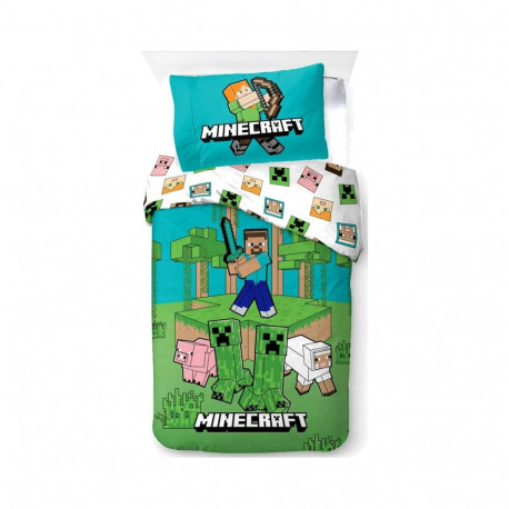 Bed Linen - Adult Size 140 x 200 cm - Minecraft Jungle Explore (1029465) (5714710021051)