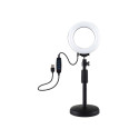 Ring LED lamp Puluz with adjustable base PU391