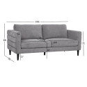Sofa STEVENS 3-seater, grey
