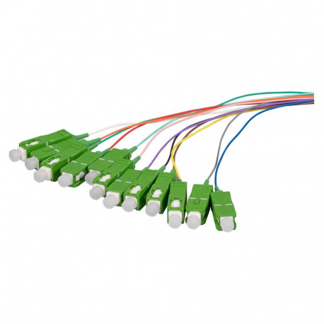 "EFB Faserpigtail SC/APC OS2 G657A2 farbiges Set 2m - 12 Stck"