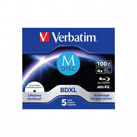"Verbatim BD-R M-Disc 100 GB (4-fach, 5 Stck)"