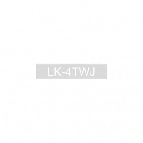Epson Matte Tape – Clear/White 12mm(8m) – LK-4TWJ