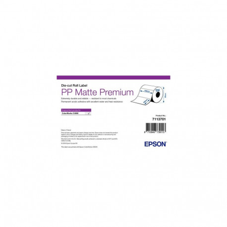 Epson PP Matte Label Premium, Die-cut Roll, 105mm x 152mm, 185 Labels