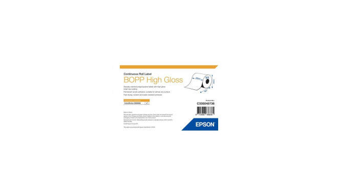 Epson BOPP High Gloss Label - Continuous Roll: 203mm x 68m