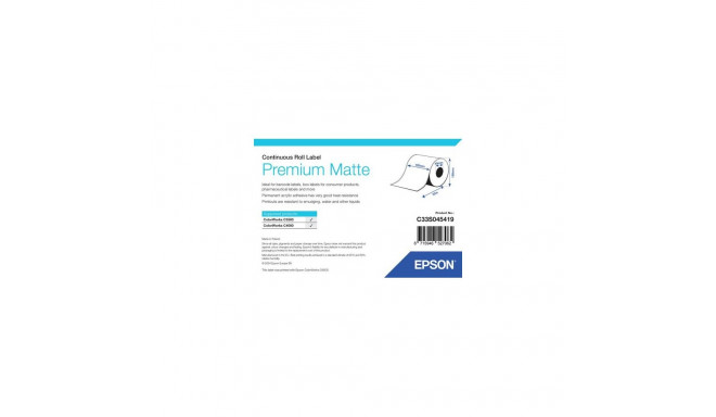 Epson Premium Matte Label - Continuous Roll: 102mm x 35m