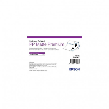 Epson PP Matte Label Premium, Continuous Roll, 76mm x 29m