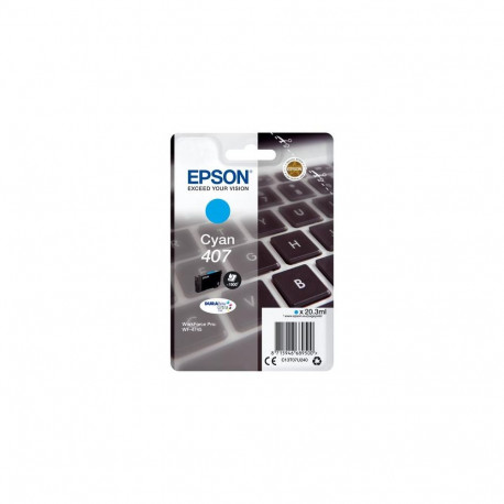 Epson 407L Keyboard DURABrite Ultra Single Cyan Ink