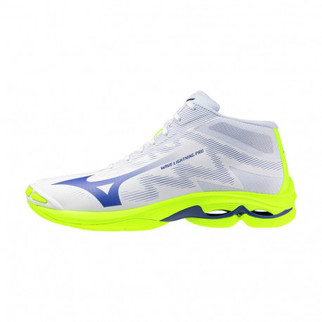 Võrkpallijalatsid Mizuno WAVE LIGHTNING PRO MID(U) valge/neoonkollane - 40