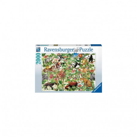 Puzzle - Ravensburger 2000 Piece Jungle Scene Puzzle, Premium Quality, Multicolor