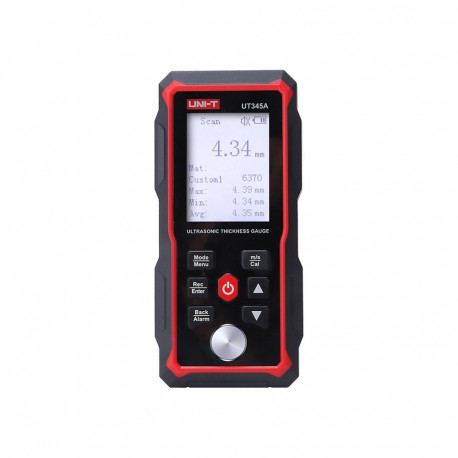 Measuring Instrument - Uni-T UT345A Ultrasonic Thickness Gauge 1–300 mm LCD Display Black
