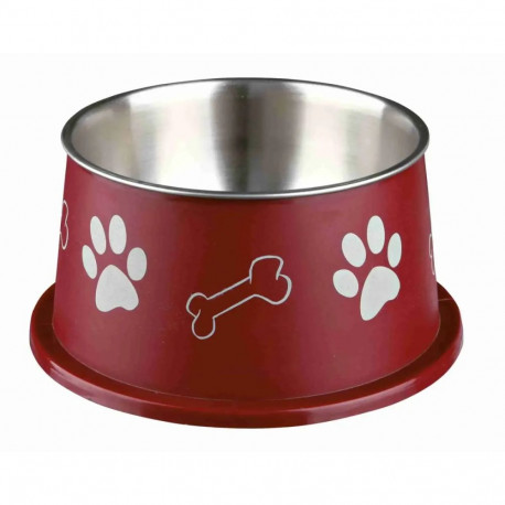 Loomakauss, metall : Trixie Long ear kauss, roostevaba teras, plastkattega, 0,9 l|ø 15 cm