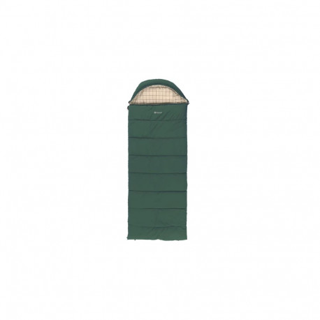 Outwell Camper Prime Green | Sleeping Bag | 235 x 90 cm | Temperature -15 to 5 °C | Right Zipper