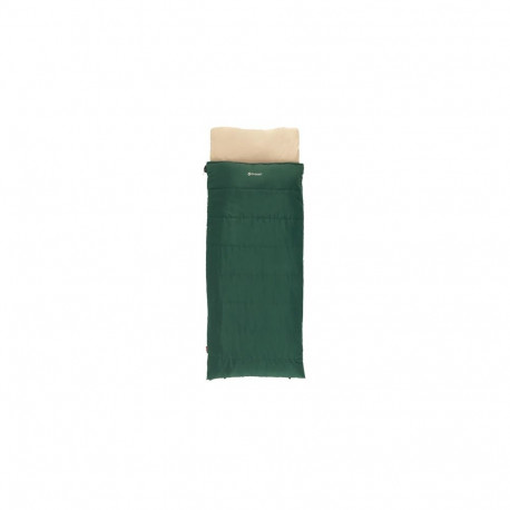 Outwell Contour Prime Green | Sleeping Bag | 220 x 85 cm | -13 to 16 °C | Right Zipper