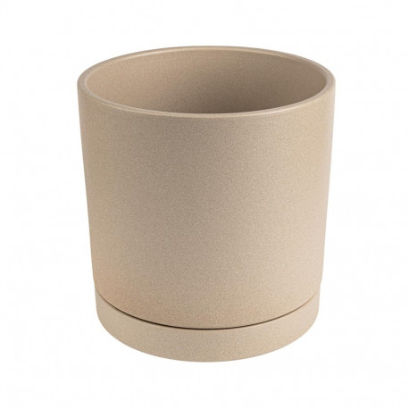CERAMIC POT WITH SAUC VIENNA D19 SANDY