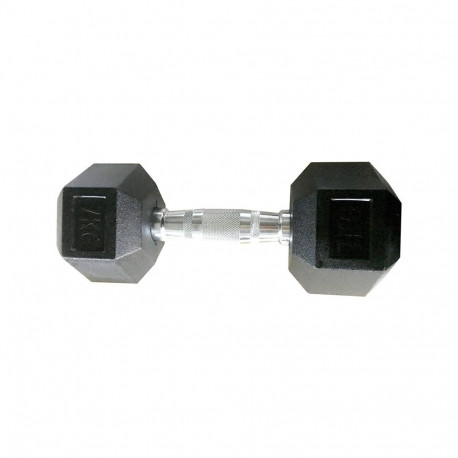 Kummist kuusnurkne hantel YLDB35 7kg