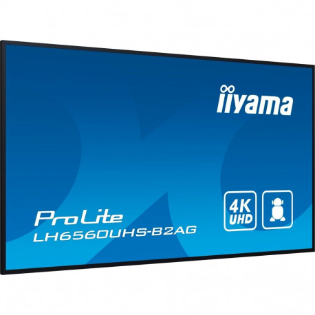 ProLite publikuekraan LH6560UHS-B2AG UltraHD/4K VA kõlaritega, must (matt)