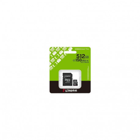 Kingston MicroSD Card Canvas Select Plus 512GB Class 10 + Adapter (SDCS3/512)