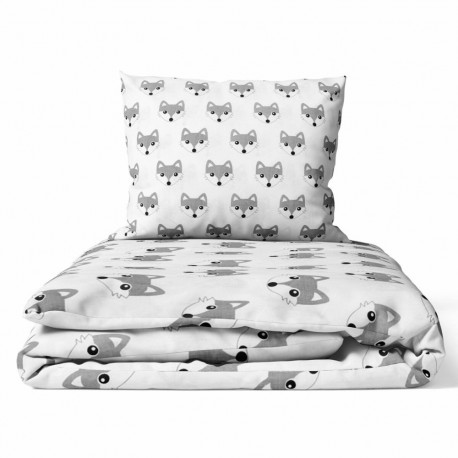 Ankras 2pcs bedding set 35/100 40/60 grey fox