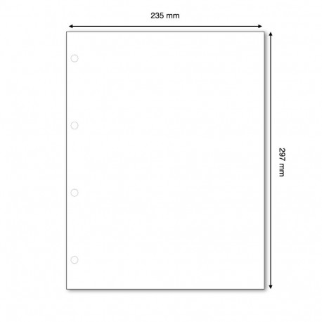 SAFE Compact A4 taustaleht 235x297mm - valge