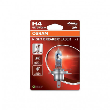 CAR LIGHT 60/55W 12V P43T 10XBLI1 H4