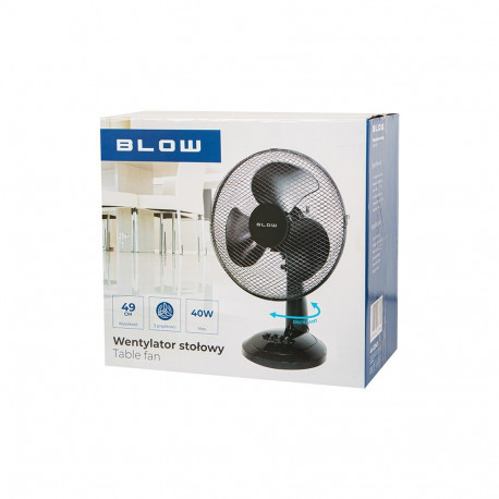 Household Fan - BLOW Desk Fan 30cm 3-Speed Oscillation 90° Black