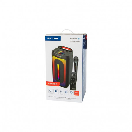 Audio Speaker - BLOW CityLIGHT 4W RMS, Bluetooth 5.0, 4500 mAh Battery, Black