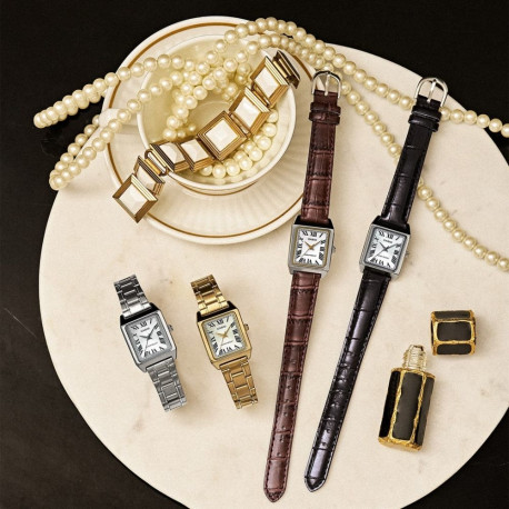 Wrist Watch - Casio LTP-V007G-9BUDF Analog, Water-Resistant, Gold/White Gold