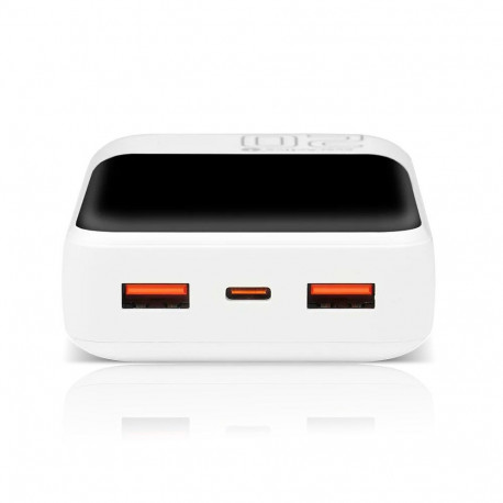 Power Bank - everActive 20,000mAh, 2x USB, USB-C 22.5W, QC4+ White