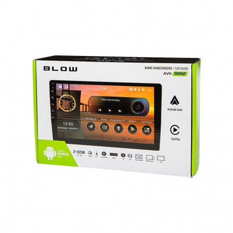 Car Audio System - BLOW AVH-9992 9" LCD, Bluetooth, Wi-Fi, GPS, Black