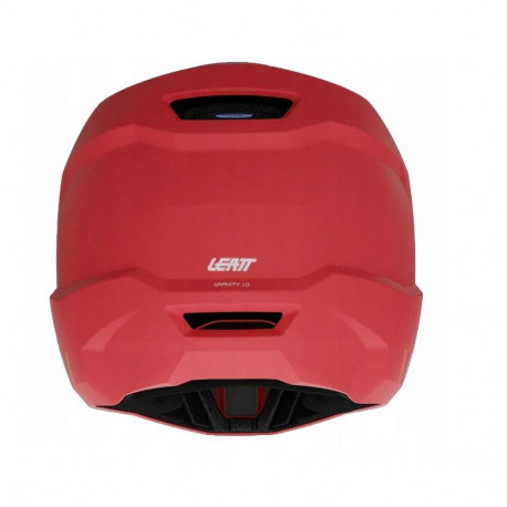 Full Face Cycling Helmet - Leatt MTB Gravity 1.0 V24, 360° Turbine System, Size M, Red