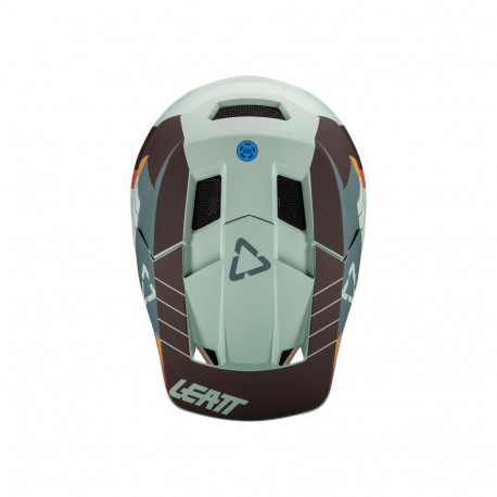 Full Face Cycling Helmet - Leatt MTB Gravity 2.0 V25 360° Turbine System Size M Mint