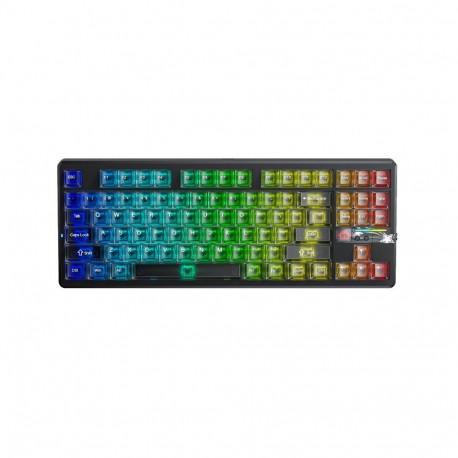 Gaming Keyboard - AULA Gasket F87 Pro V2 Tenkeyless Mechanical USB/Bluetooth 10000mAh Black Mist