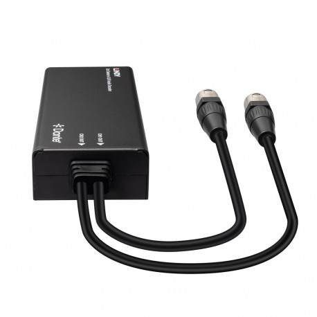 Audio Decoder - Lindy 2ch Dante to XLR 96kHz 24-Bit PoE Black