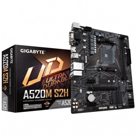 Gigabyte A520M S2H  AMD A520 Mainboard - Socket AM4
