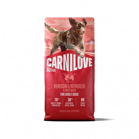 Carnilove Active Venison & Reindeer & Wild Boar dog food 12kg
