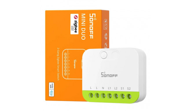 Išmanusis 2 grupių Zigbee jungiklis Sonoff MINI-ZB2GS