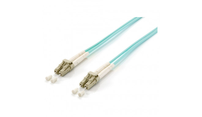 Equip patchkaabel LC->LC 1.50m multimode duplex OM3, türkiissinine