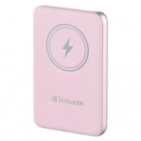 "Verbatim Wireless Powerbank Charge 'n' Go 10.000mAh (rosa, Qi, PD 3.0, Quick Charge 3.0)"